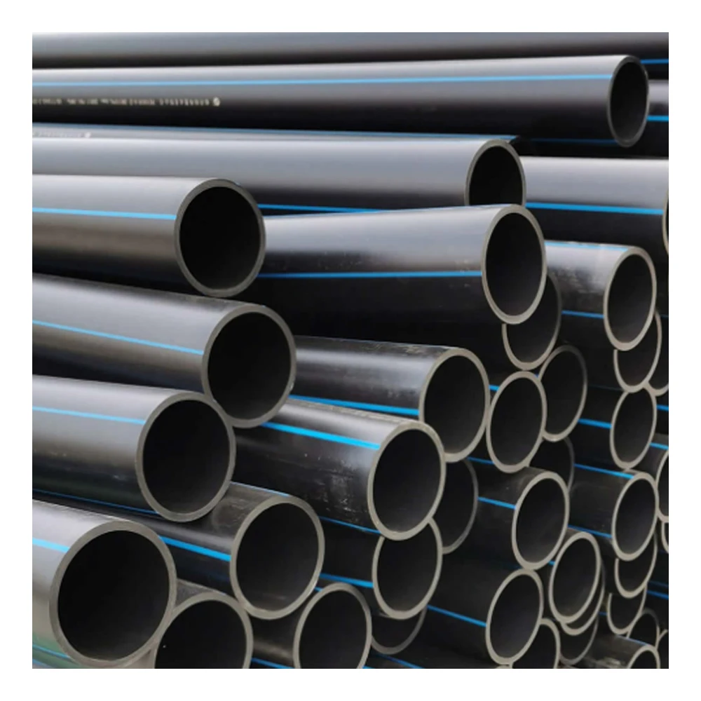 Outdoor use for building construction Hdpe Polyethylene Pipes 160mm Pe Sdr 11 Black Water Supply Tube