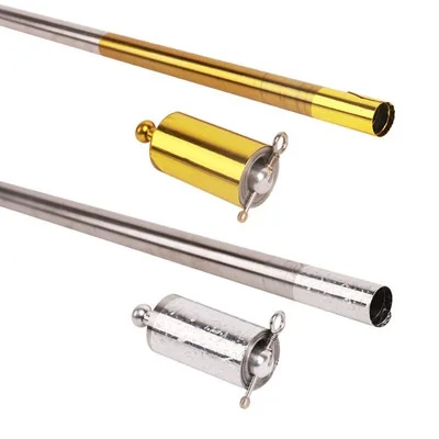 
Amazo Hot Sale 1.1m Magic wand pocket staff sticks Magic Metal Steel Spring Telescopic Rod Stick 
