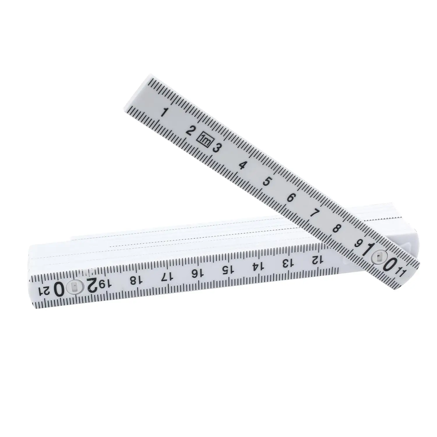 White ABS Folding Ruler suitable for measuring woodworking project