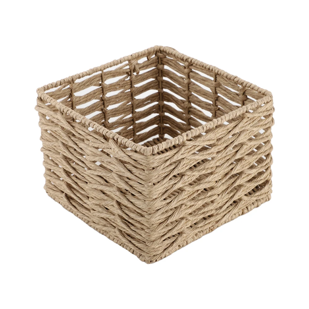 Manufacturers sales of wicker willow paper rope rattan rectangular basket