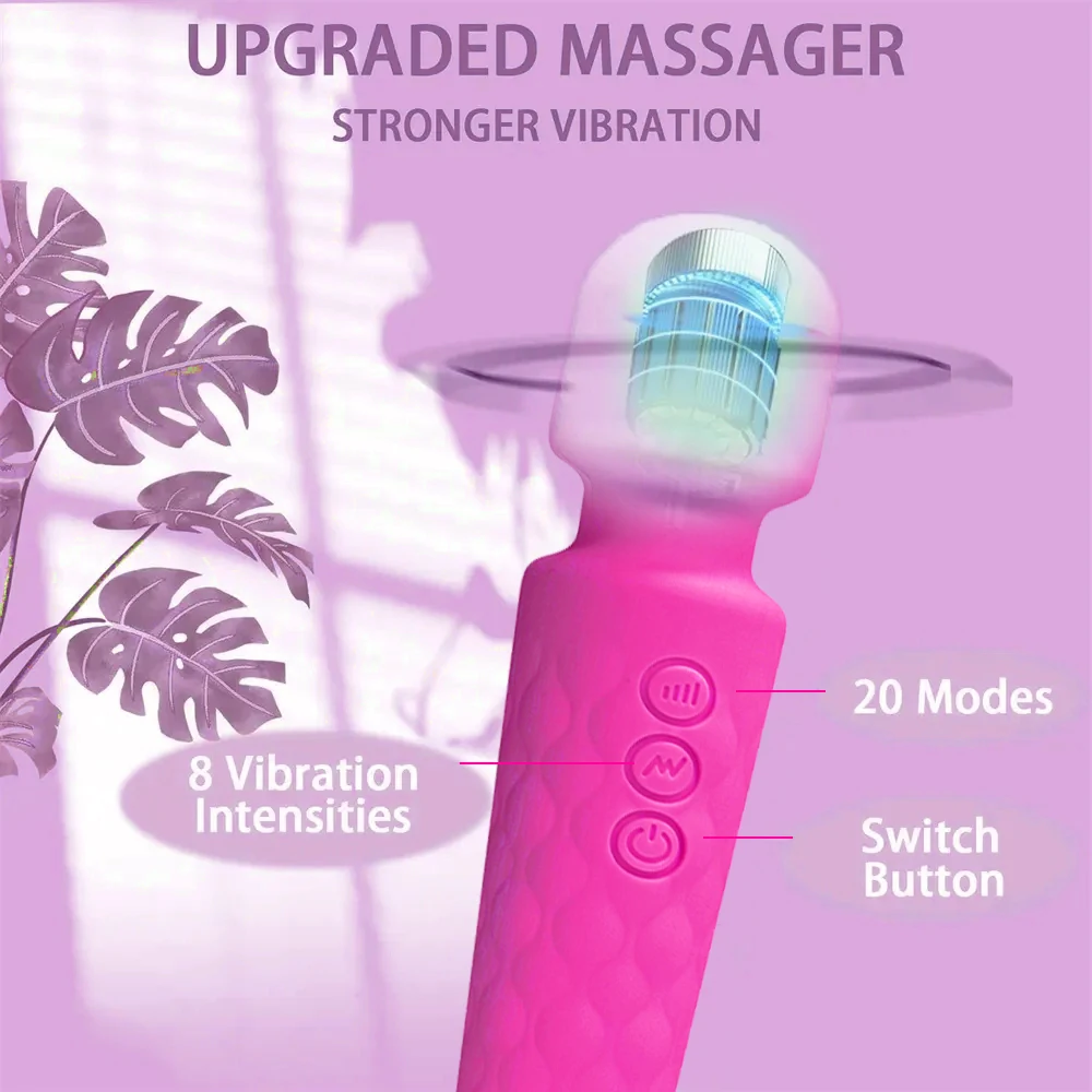 Masturbation Clitoral Pleasure Rechargeable G Point Finger Stick Massage Wand Rose Sex Toy Vibrator For Women