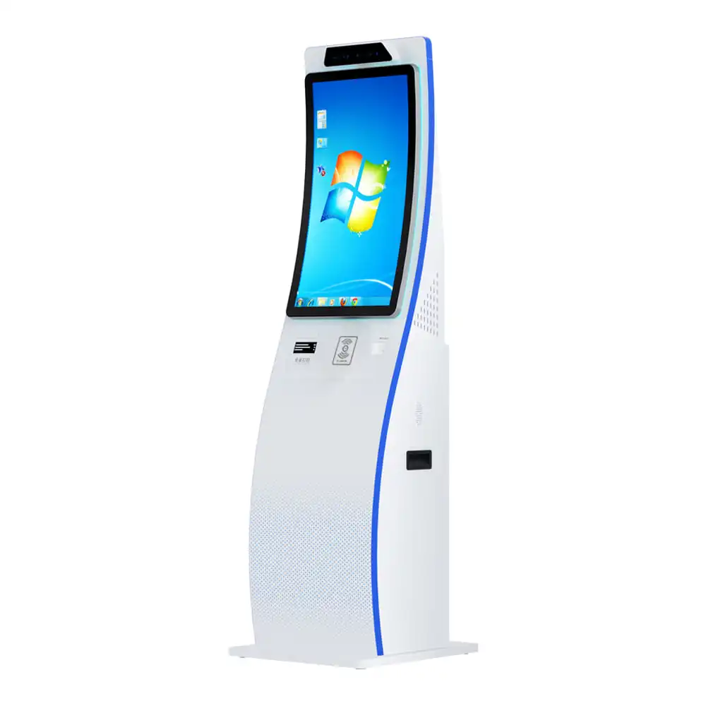 Payment Kiosks 32 Inch Curved Touch Screen Billing Machines Self Service Ordering Supermarket Self -Service Cash Register