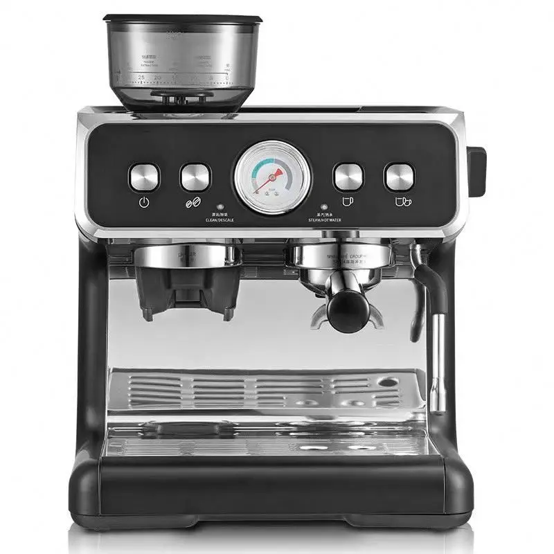 Professional Commercial Espresso and Cappuccino Coffee Machine for Home Restaurants Hotels Food Shops-Used