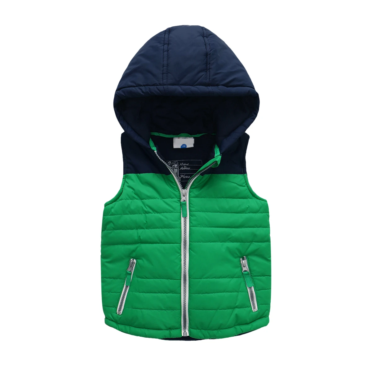 OEM Изготовление на заказ, Детский жилет с подкладкой для мальчиков и девочек, ветрозащитная Детская куртка без рукавов, детская одежда