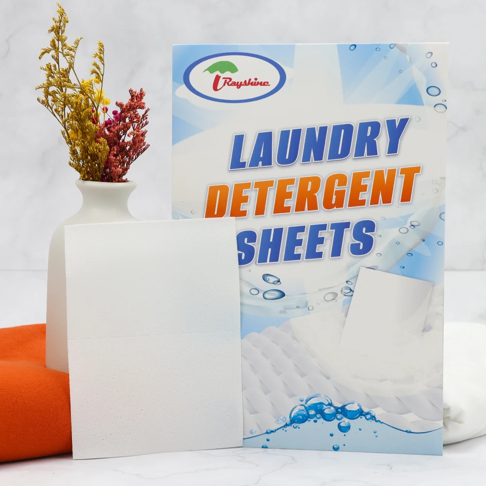 commercial laundry detergent paper laundry strips washing sheet  Eco-friendly Formula 30 sheets