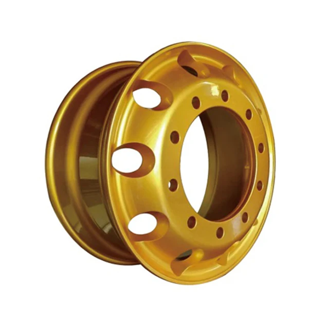 8/10 holes Truck Wheels 22.5x9.00 Steel Rims for truck tire 12R22.5 from Chinese Rim Manufactory