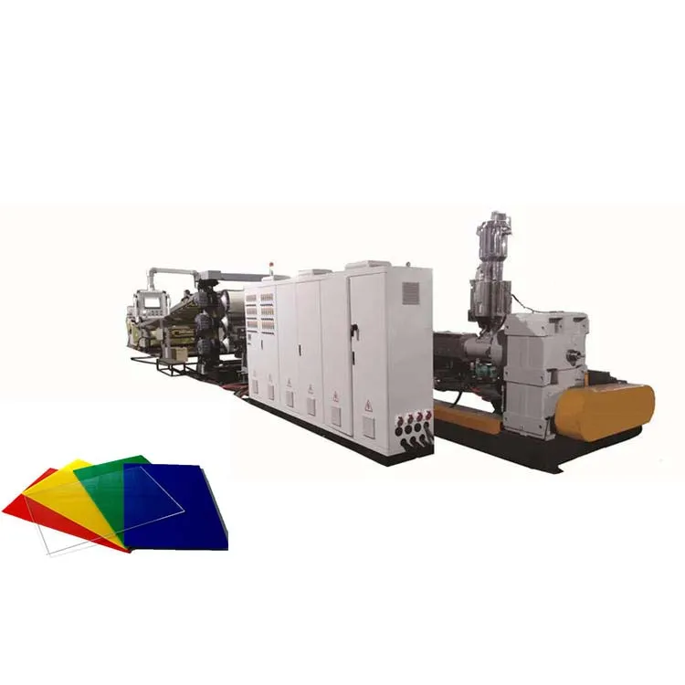 600-3000mm PP PE ABS PS PC PMMA automatic plastic sheet making machine   Extrusion machine
