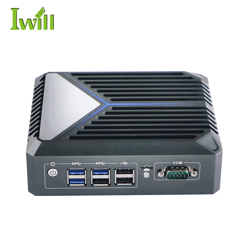 New Arrival Mirco computer J6412 processor quad core NUC PC 3x 2.5GLAN Fanless Mini PC support 5G WIFI