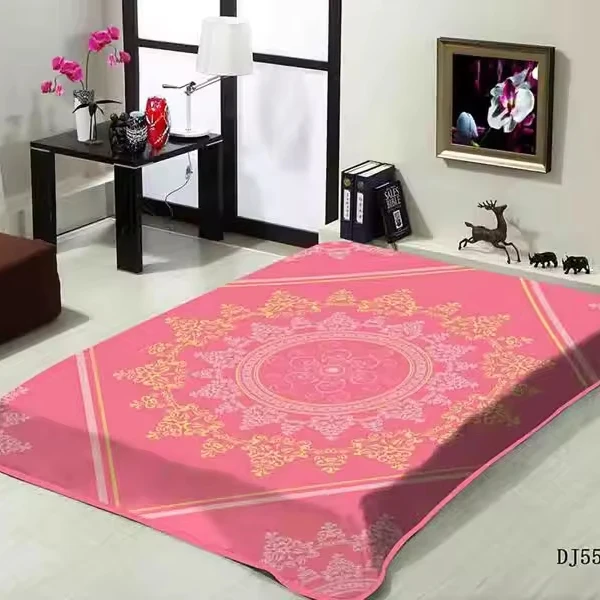 100% polyester embossed HI TOUCH fashion design spain  mink raschel  blanket