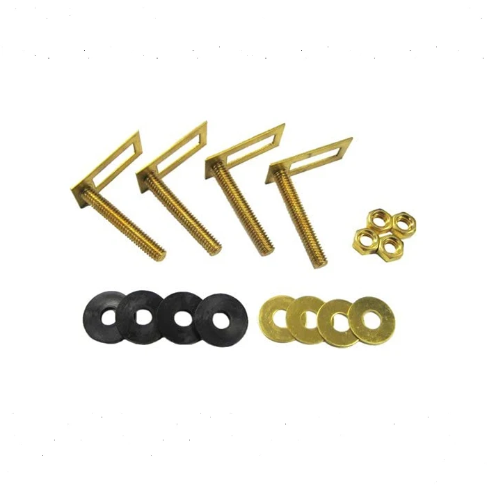 brass closet bolt kit toilet bolts , brass bolt toilet 5/16, 1/4  WC bolt
