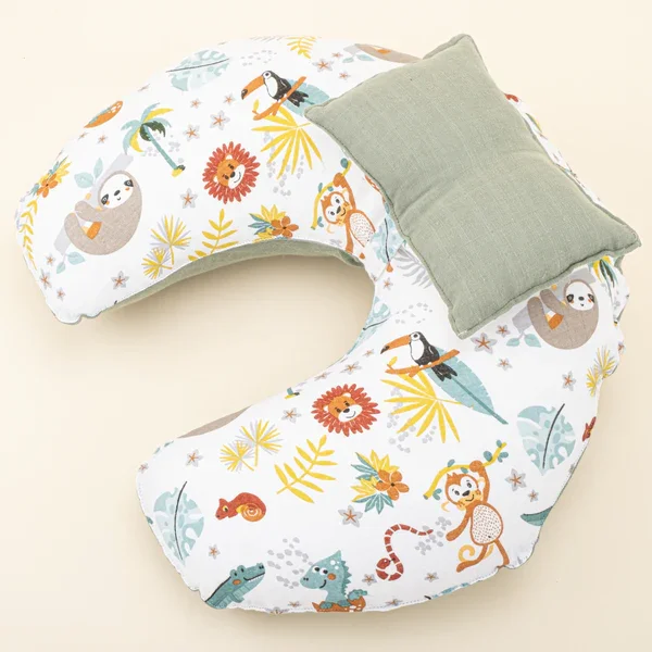 High Quality Cotton Printed Fabric Feeding Pillow With Breathable Comfortable Pillowcase