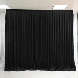 Wedding backdrop decoration ceiling drapes black velvet curtain backdrop for wedding stage