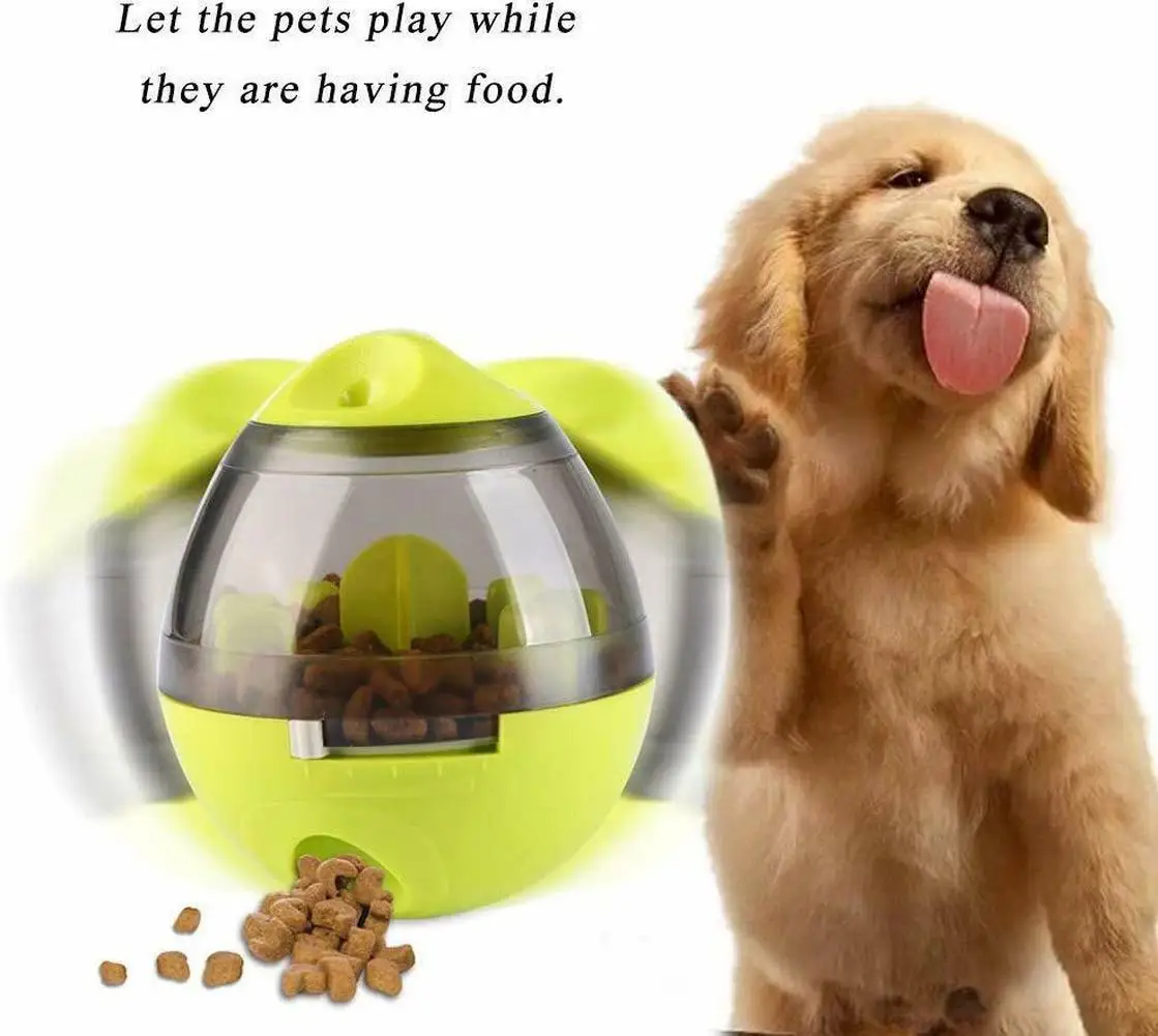 Interactive Dog Toys Slow Food Ball Dispenser IQ Treat Smarter Pet For Dogs Playing Training s Supplies