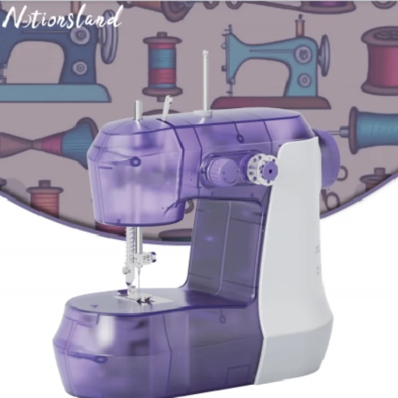 portable logo design leather mini machine overlock electric for leather walking foot automatic sewing machine household price