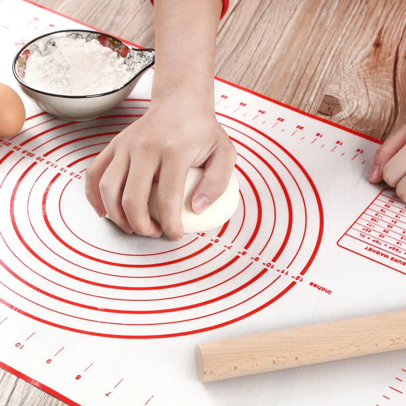 Silicone mat large baking accessories Pastry and bakery kitchen Rolling pin for dough confectionery Kneading Pad mastic board