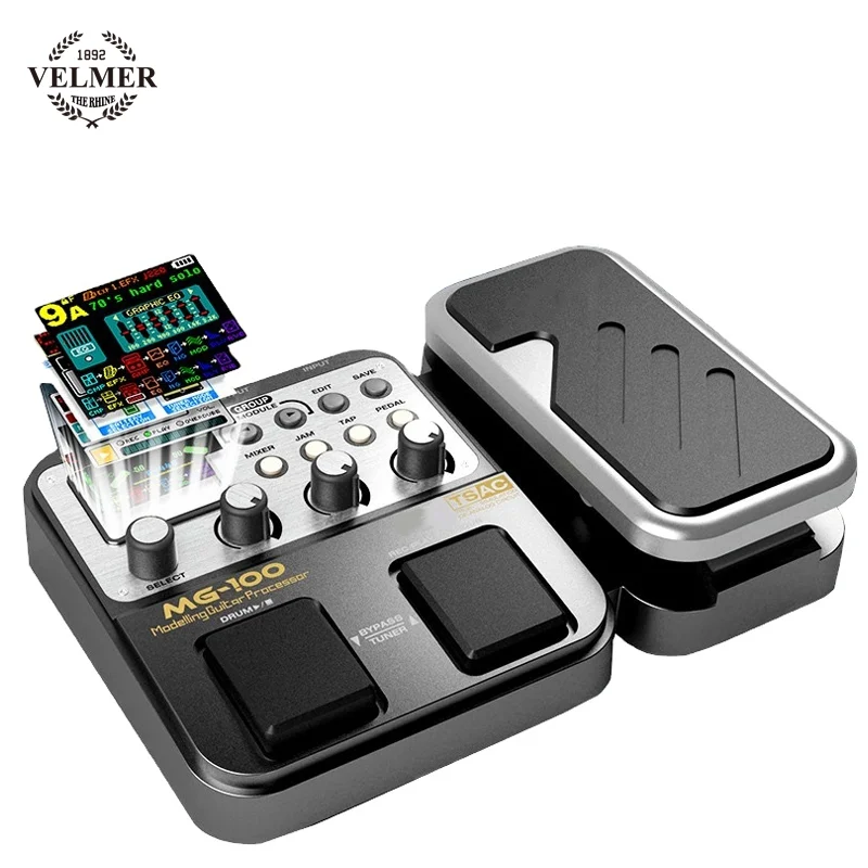 1892 VELMER THE RHINE MG-100 modeling Guitar Processor  Multi electric Guitar Effect Pedal