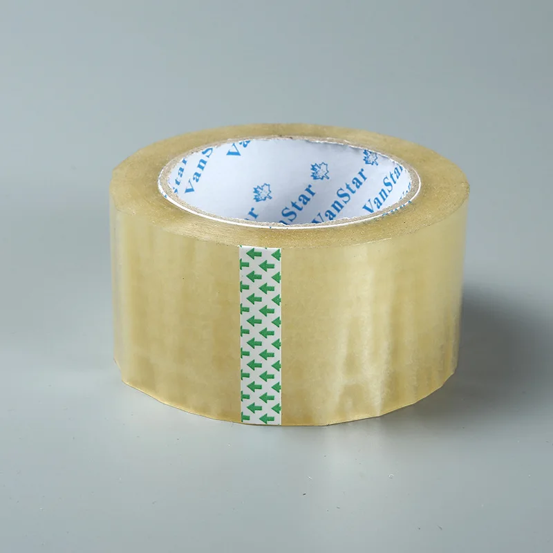 High Quality Plastic Packaging Tape Sticky Wholesale Acrylic BOPP Sealing Tape Customized Super Clear Office Stationery Tape