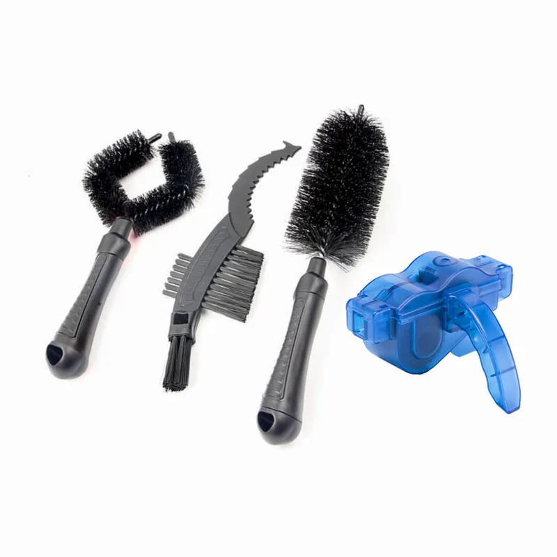 Bike Cleaning Kit,Cycling Bike Chain and Tire Cleaning Brushes, Suitable for Mountain and  Road Bike, BMX