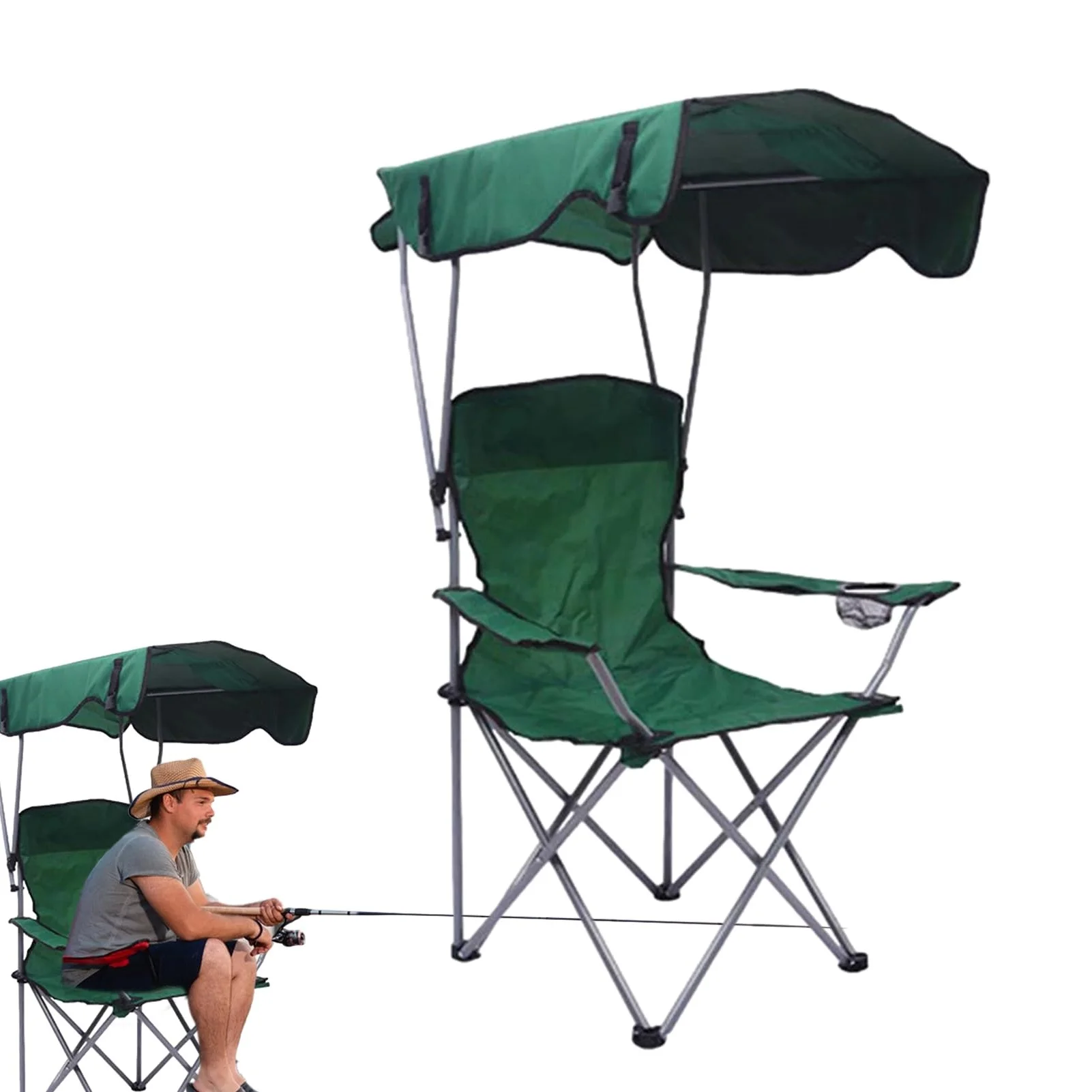 manufacturer outdoor camp heavy duty  camping chair fishing custom portable folding camping chair foldable wholesale with canopy