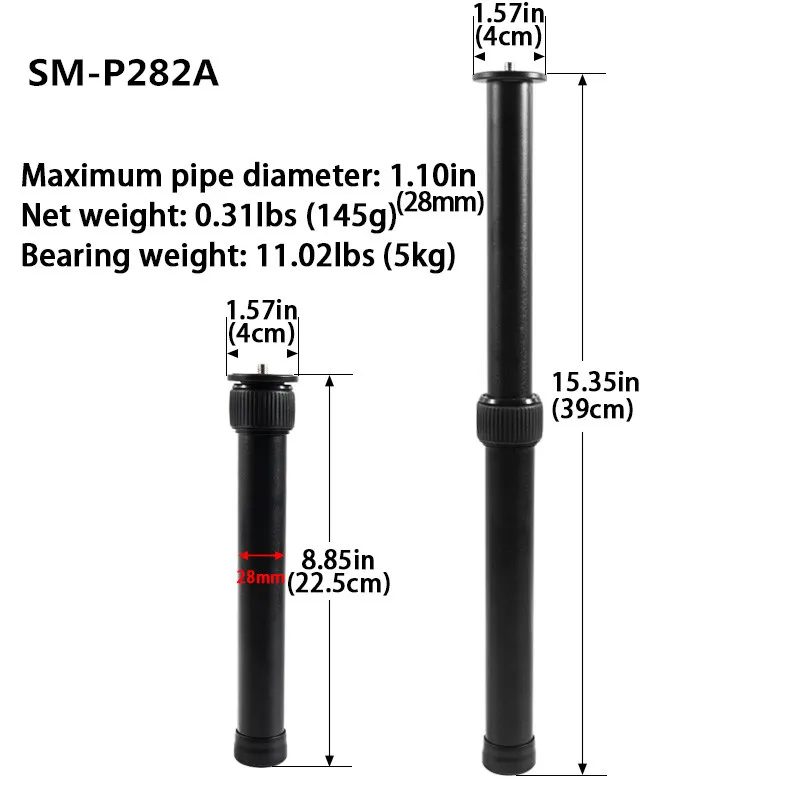 Photography Camera Aluminum Selfie Stick Carbon Fiber Extension Rod Telescopic Pole For FeiYu Zhiyun Gimbal Stabilizer Accessory