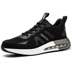 Dropshipping wholesale price safety shoes with cushion anti-slip high quality custom steel toe working shoes