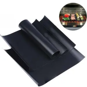  BBQ Accessories sets ptfe non-stick heat resistant reusable heavy duty 0.2mm thckness 40*33cm bbq grill mat