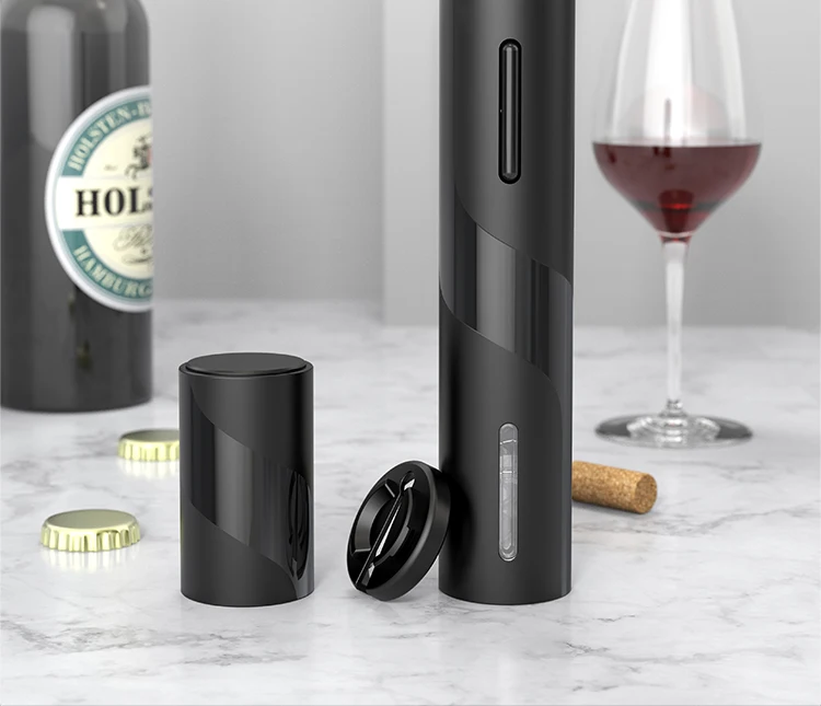 NEW Coming Push Down Plastic Automatic Beer Bottle Opener Red Wine Electric Bulk Bottle Opener  Gift Set