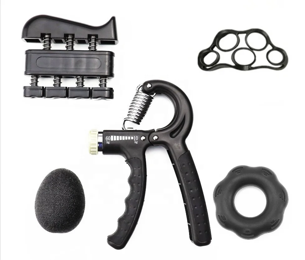 
Adjustable gym rubber finger strengthener exerciser hand grip for fitness 