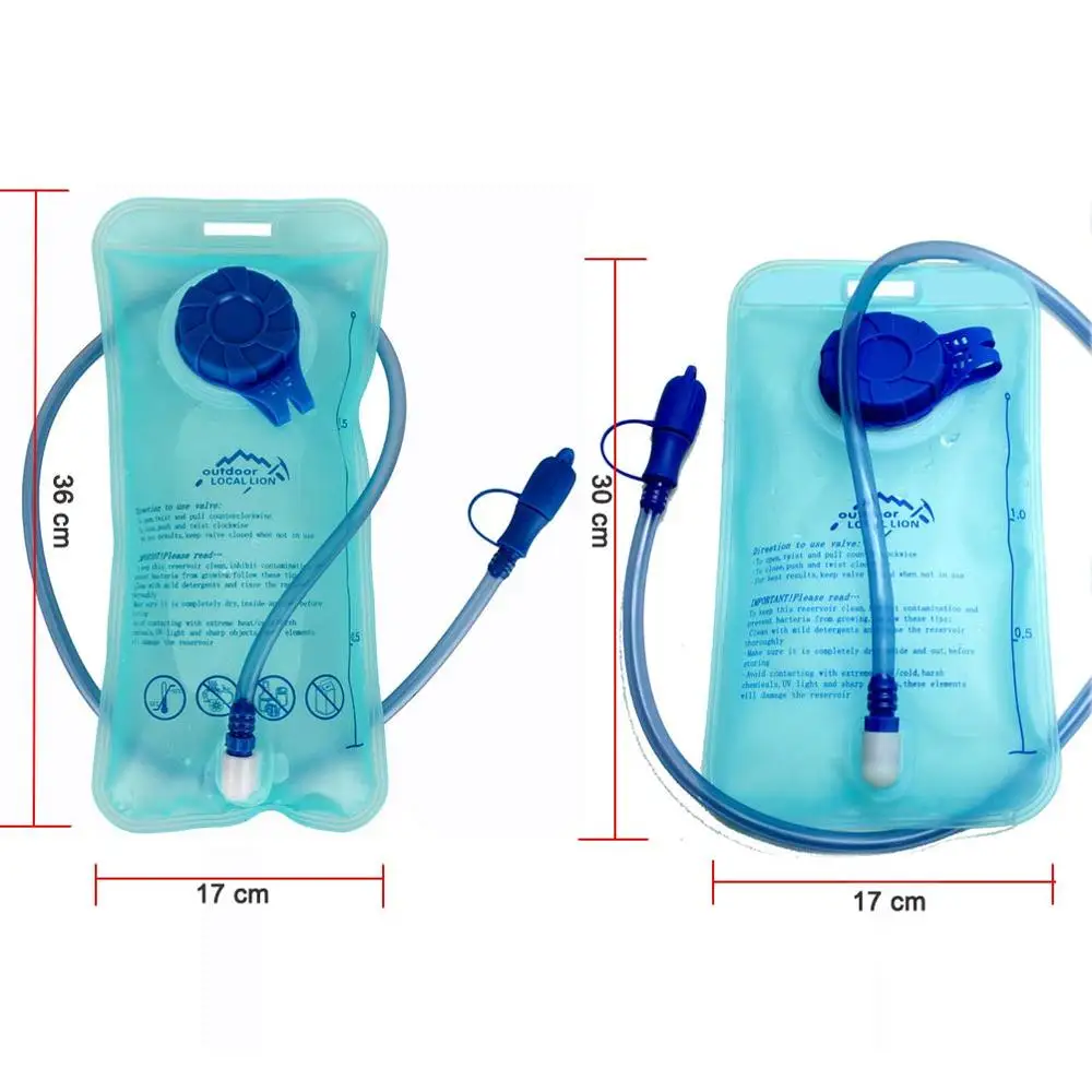 1.5L Hydration Bladder,Water Bladder Water Reservoir Bag for Hiking Climbing Cycling Running Outdoor Sports DRD-006