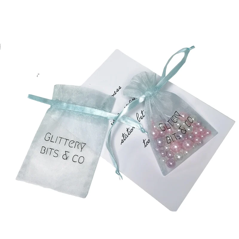 
Colorful Pouches for Wedding with Custom Logo Organza Gift Bag Wholesale Drawstring Organza Pouch Jewelry Pouch Organza Bag 