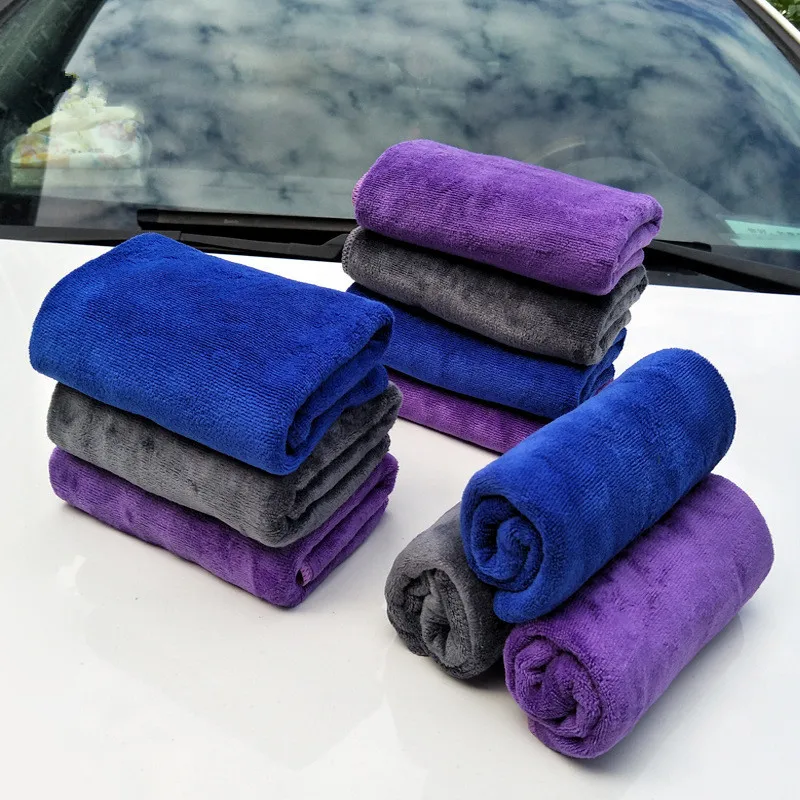 Hot Selling Thick Absorbent Hair Polishing 30*70CM Wool Non-hair Cleaning Microfiber Car Wash Cloths Towel