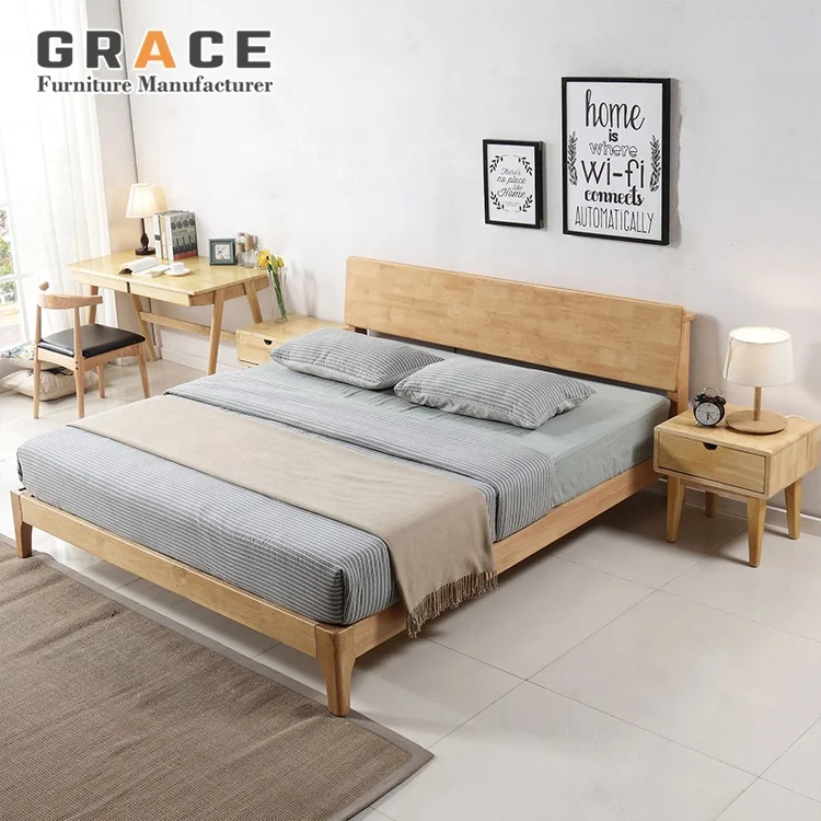 low price white ethiopian solid wood furniture bedroom hardware China