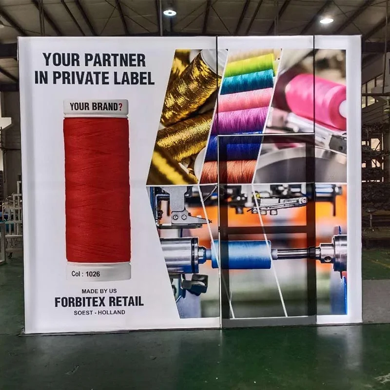 Self Build SEG Exhibition Backlit Tower Display Stands 20x20 Modular Exhibition Display System