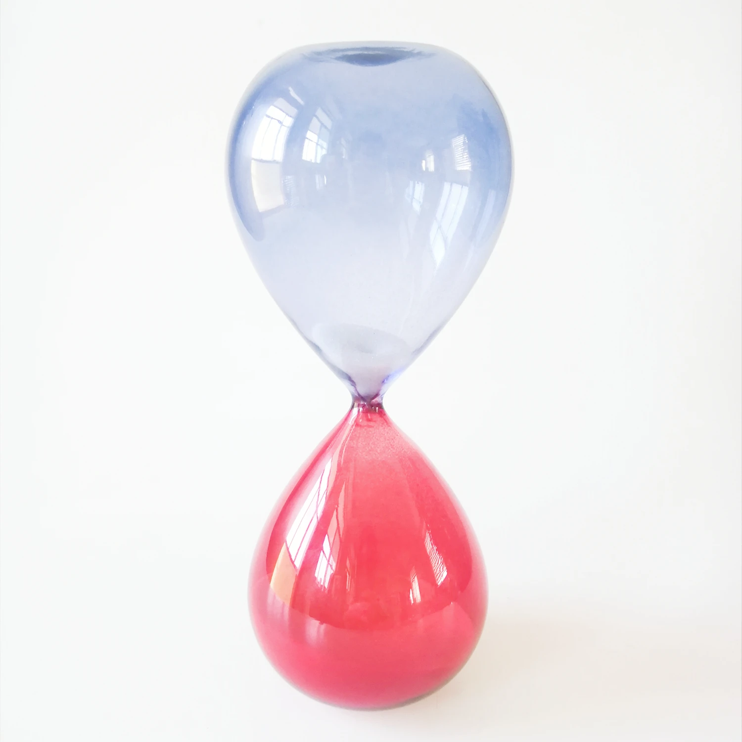 Sand glass 30 Minutes blue and red glass white sand home wedding decoration gifts Sand Timer