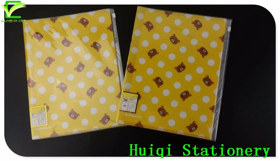 Customized Cover design with waterproof zipper bag Two pocket file Folder for A4 paper