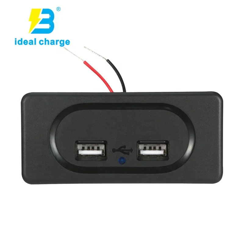 Автомобильное зарядное устройство USB 12v с двойной розеткой для телефона адаптер автомобильного