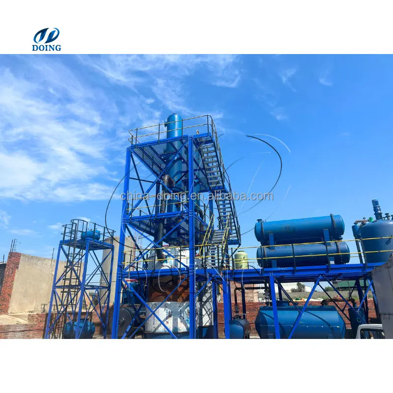 High oil output waste oil purifier machine Convert waste oil to diesel distillation plant