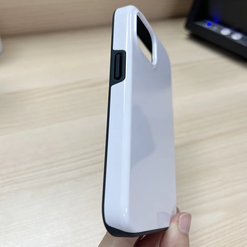 Glossy Matte  3D 2 in 1 Coated Sublimation Phone Cases Covers for iphone 15