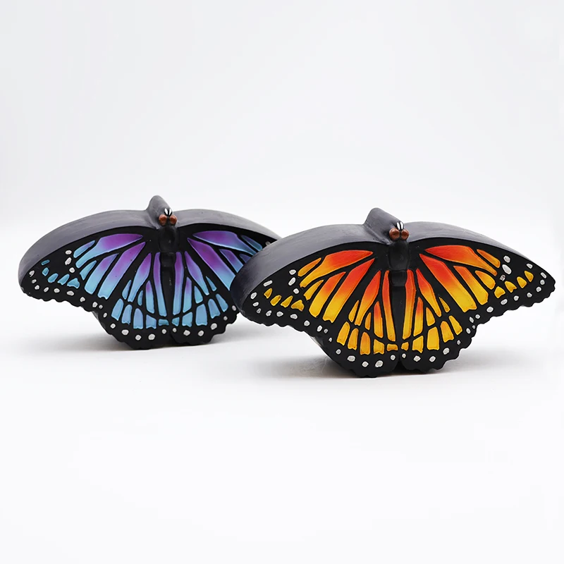 Custom resin human pet butterfly urns wholesale keepsake adult infant funeral ashes cremation decorative urn