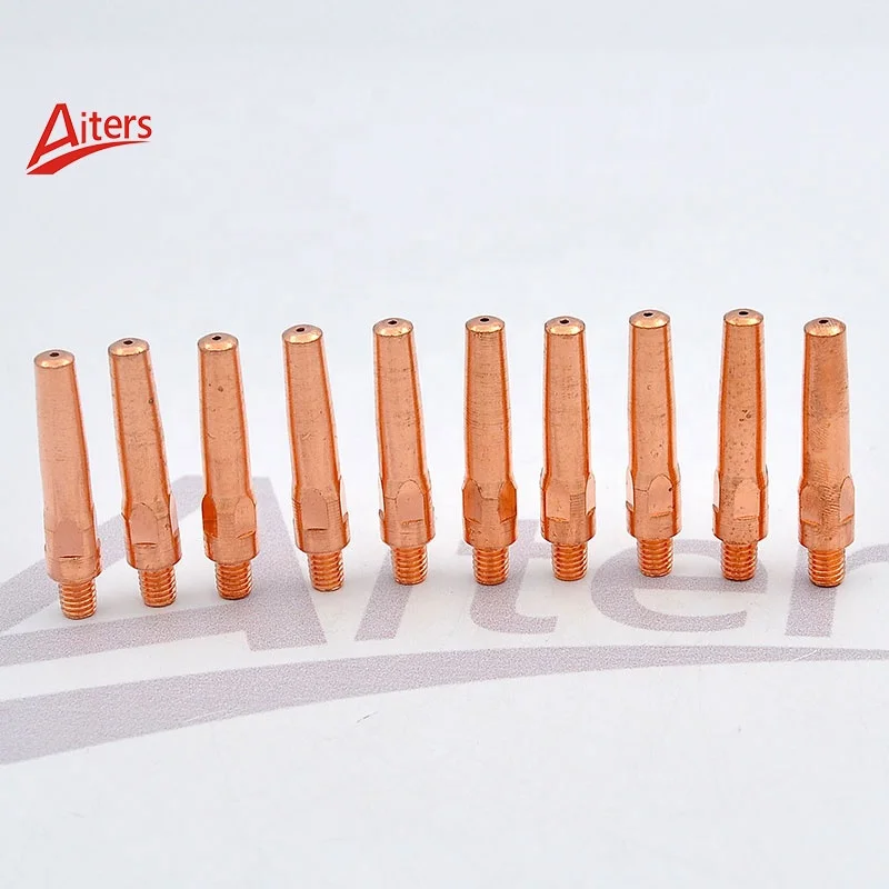 MIG Consumables 45mm 0.8 1.0 1.2 1.4 1.6mm for Pana sonic Contact Tips for KR200/350/500 M6x45mm Contact Tip