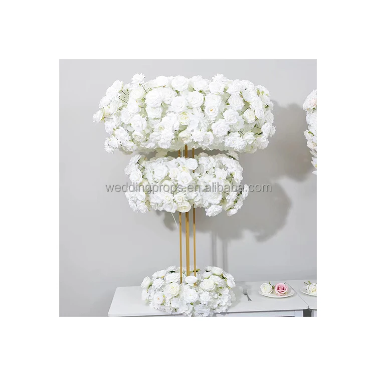 decorative flower wreath and plant flower for decoration wedding artificial floral garland walkway table centerpiece