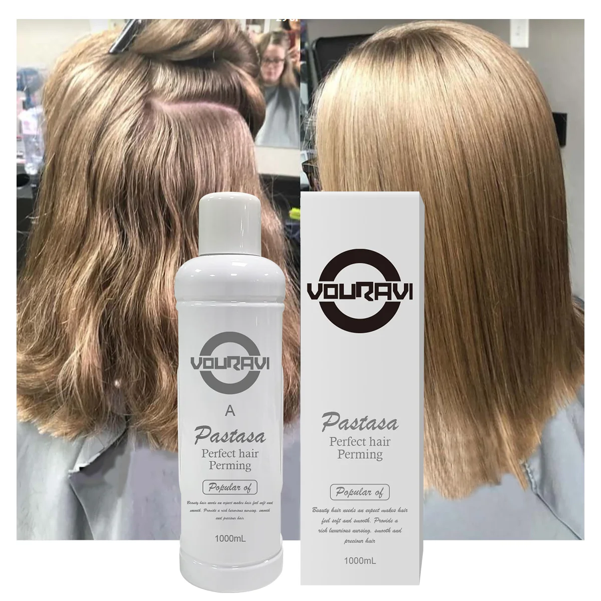 Professional Hair Relaxer Cream Beauty Salon Permanent Natural Straightening Rebonding Lotion Organic Formula 1000ML