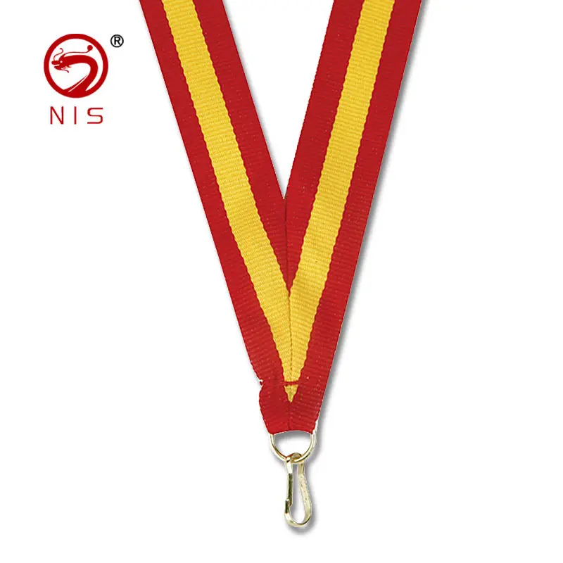 Cheap wide orange thin red gold fabric ribbon factory