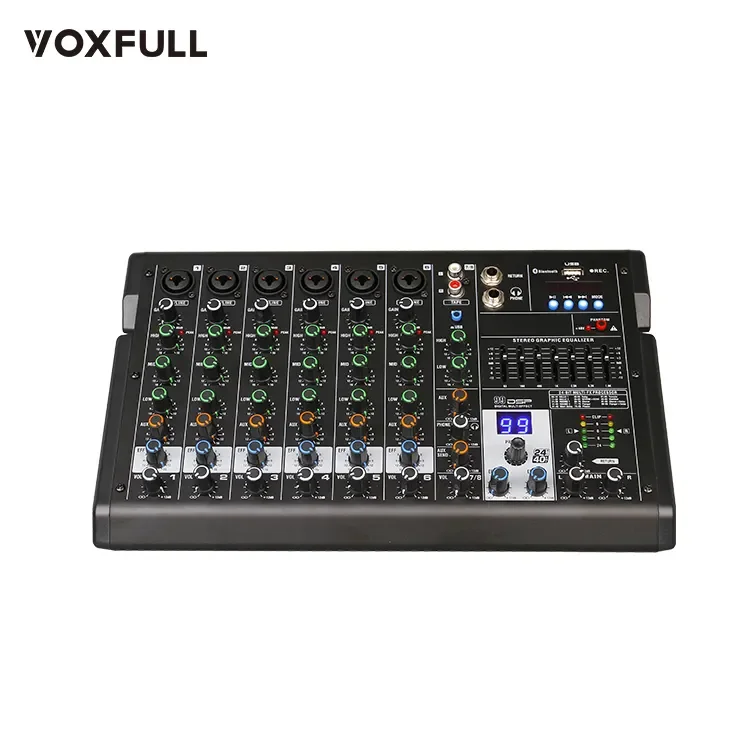 Voxfull MDSP80 Made in China superior quality digital audio audio dj controller mixer