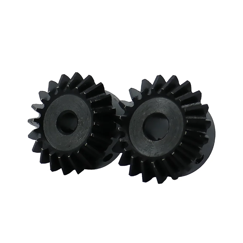 2 pcs Straight bevel gear 2 mod 20 teeth 90 degree bevel gear equal diameter bevel gear 1:1 speed ratio supports customization