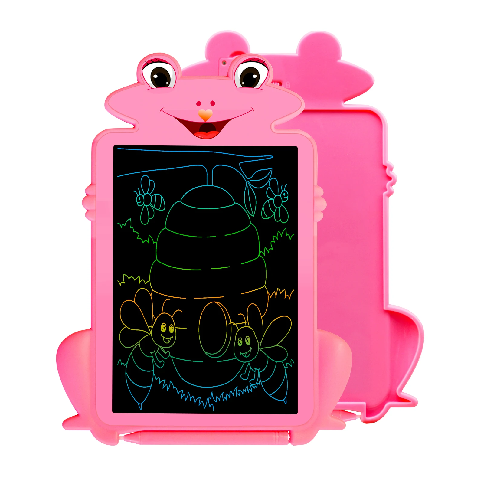 Электронная доска в форме лягушки мультяшном стиле со стилусом 8 5 дюймов портативный ЖК-планшет для письма подарки на день рождения