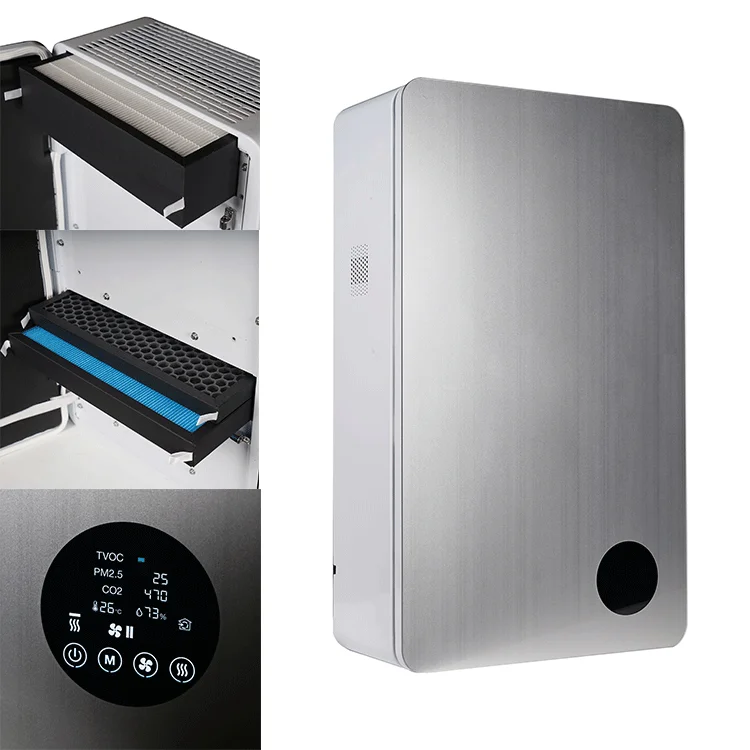 Home Air Ventilation System Energy Recovery Ventilator Erv Heat Exchanger Hepa Wifi Hrv With Heat
