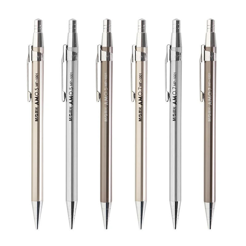 M&G 0.5MM Automatic Pencil Metal Material Luxury Automatic Pencil Student Stationery Supplies