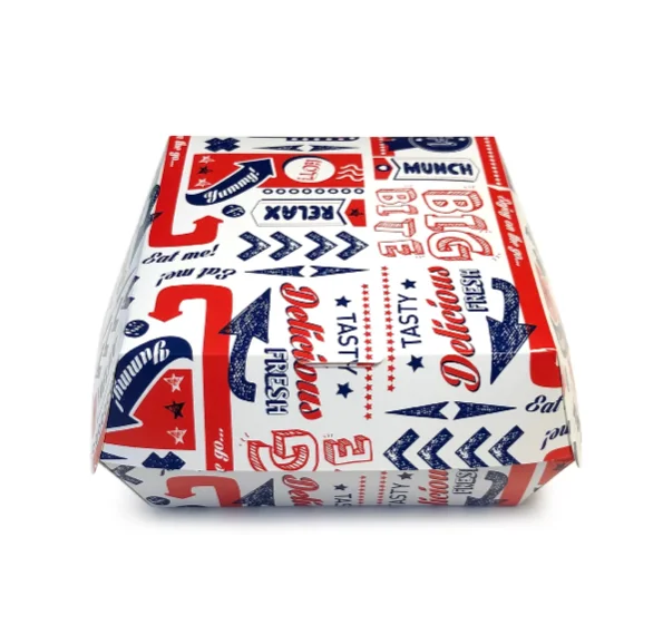 carton hamburger box printing hamburgers