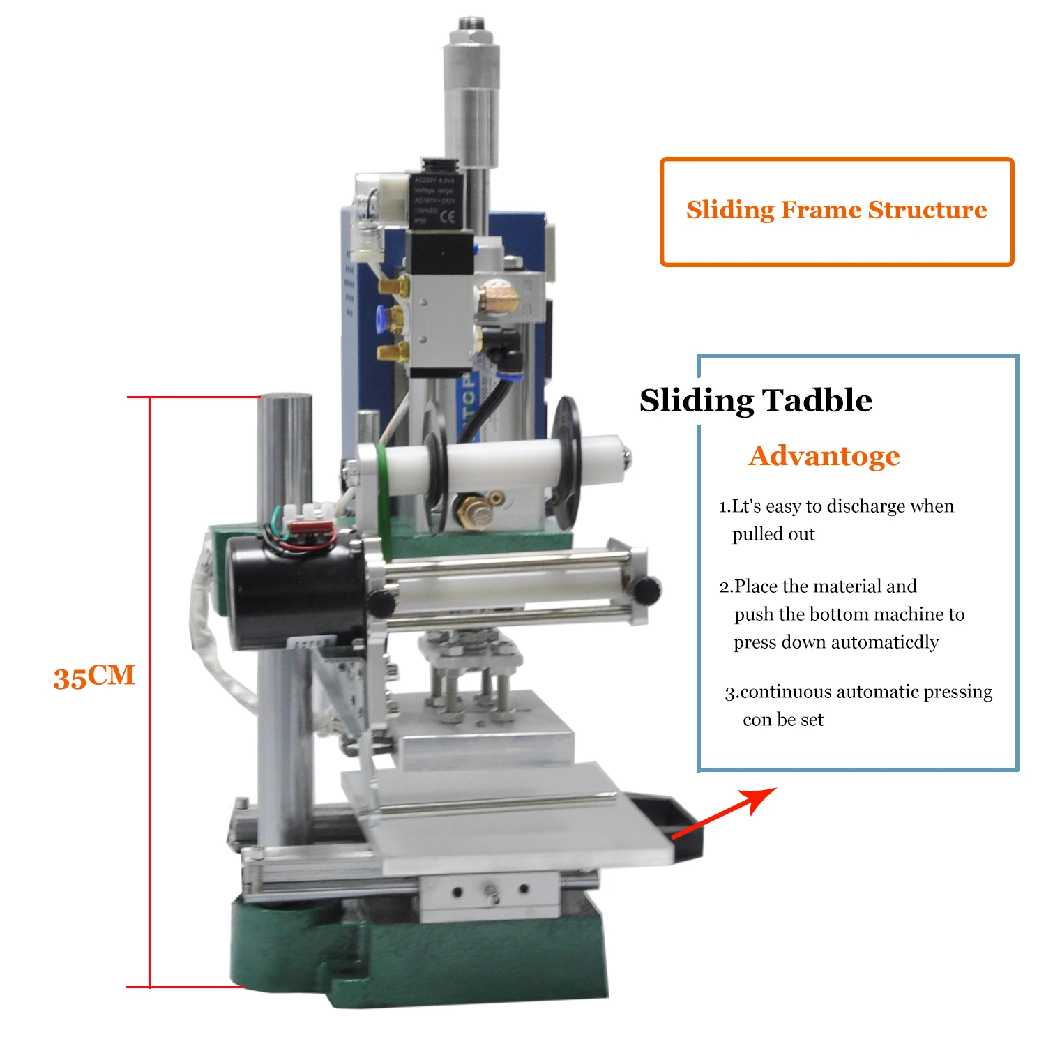 Fully automatic hot press  for leather, wood, paper embossing Custom DIY logo stamping with hot foil printing machine